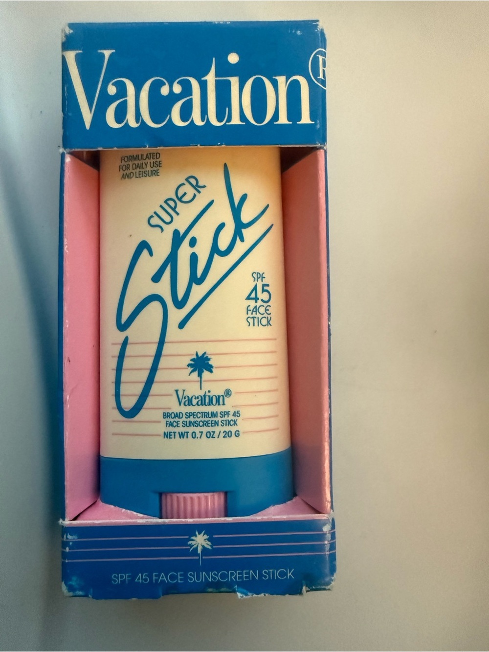 Vacation Super Stick SPF 45 Face Sunscreen Stick